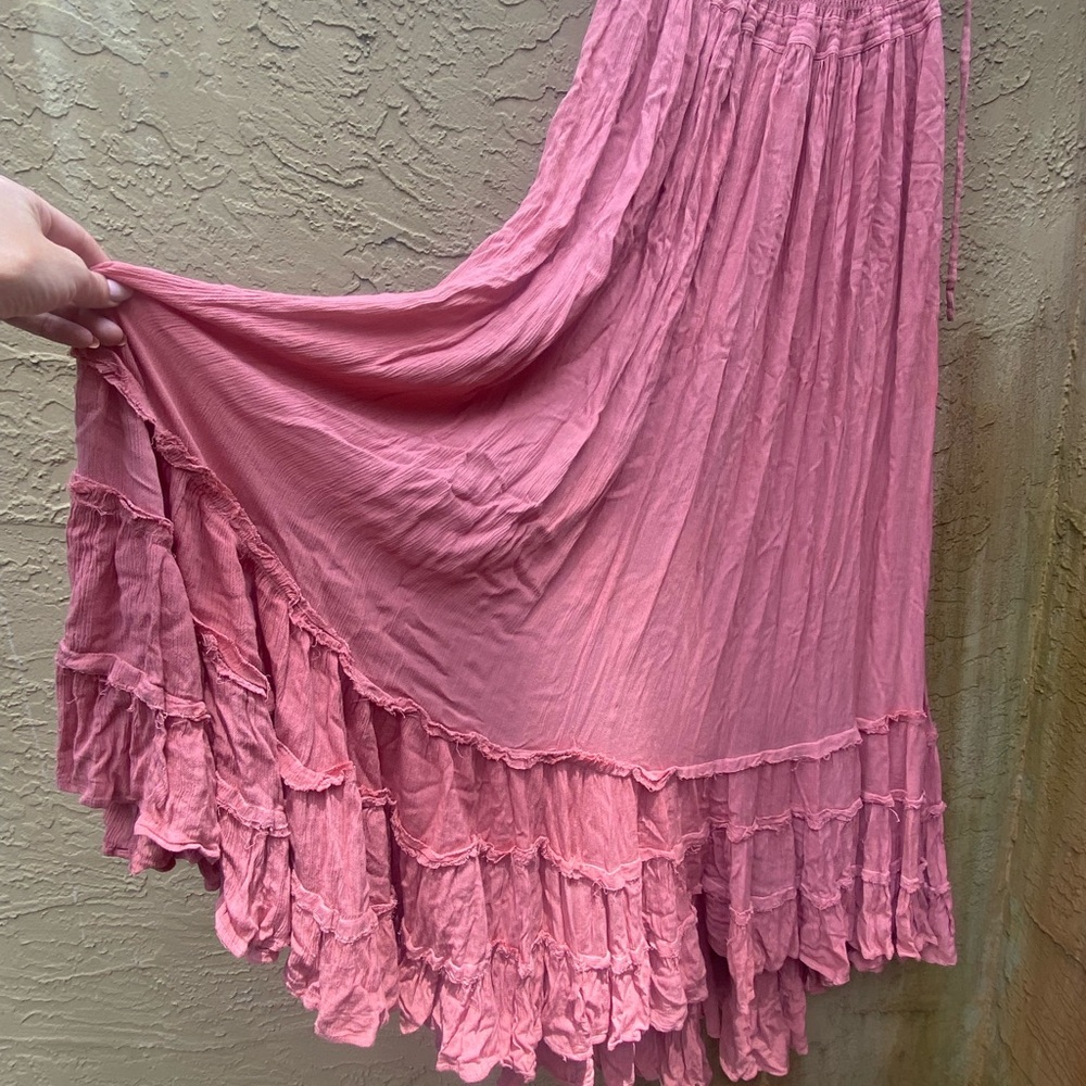 Free people low back maxi dress XS